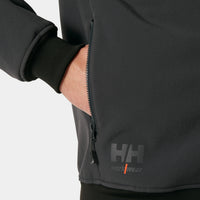 Oxford Winter Softshell Jacket Black (999) – Detailansicht