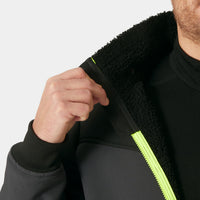 Oxford Winter Softshell Jacket Black (999) – Detailansicht