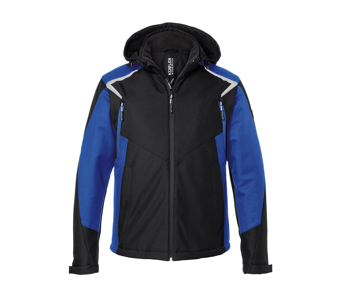 KÜBLER BODYFORCE Winter Softshell Jacke 1325 5375 schwarz/kbl.blau
