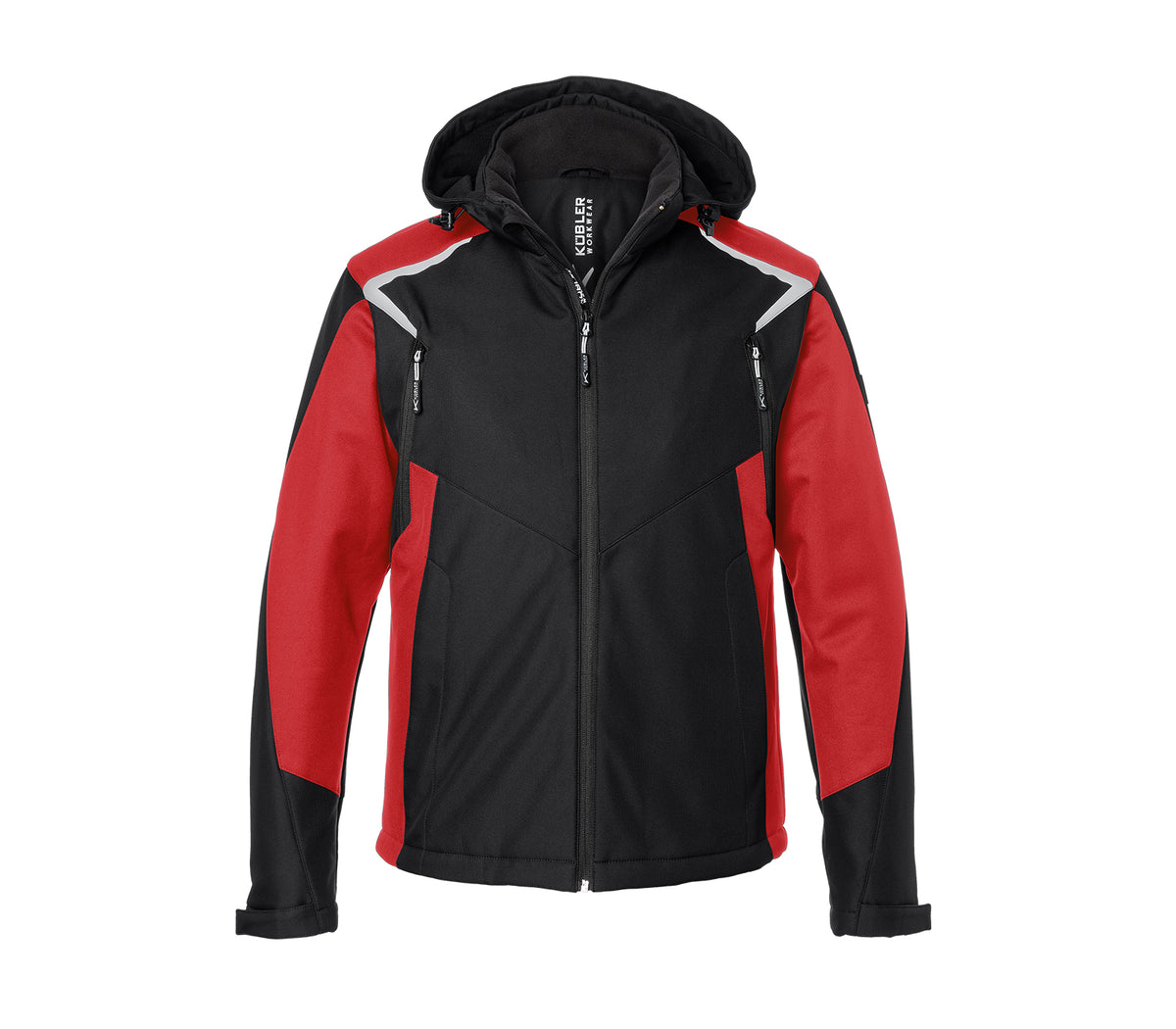 KÜBLER BODYFORCE Winter Softshell Jacke 1325 5375 schwarz/mittelrot