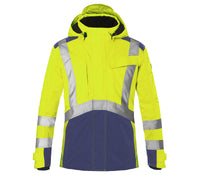 KÜBLER REFLECTIQ Hardshelljacke PSA 2 1327 8231 warngelb/dunkelblau