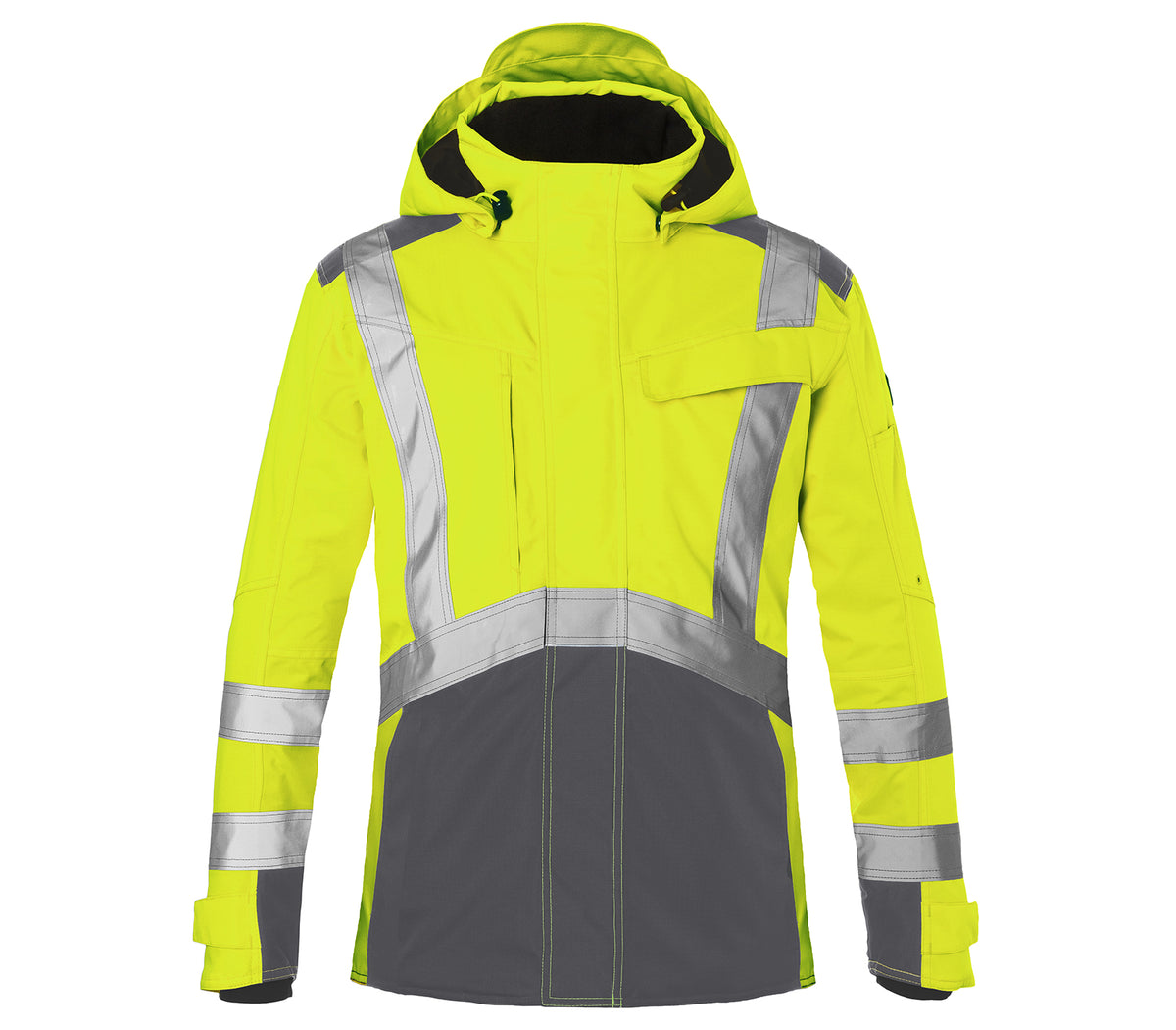 KÜBLER REFLECTIQ Hardshelljacke PSA 2 1327 8231 warngelb/anthrazit