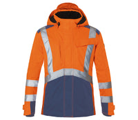 KÜBLER REFLECTIQ Hardshelljacke PSA 2 1327 8231 warnorange/dunkelblau
