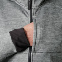 Tech Midlayer Grey Melange – Detailansicht