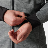 Tech Midlayer Grey Melange – Detailansicht