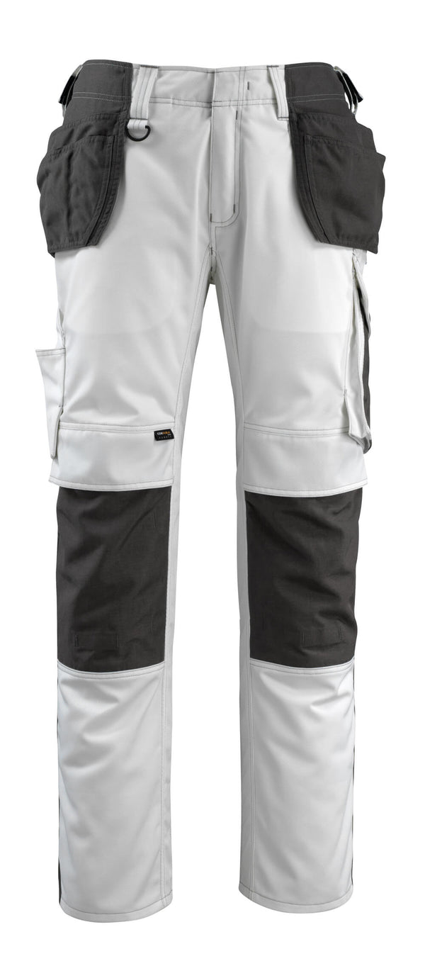 MASCOT® Bremen Hose mit Hängetaschen 14031-203 Weiß/Dunkelanthrazit