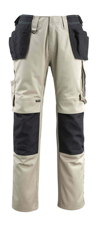MASCOT® Bremen Hose mit Hängetaschen 14031-203 Hellkhaki/Schwarz