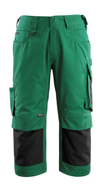 MASCOT® Altona Dreiviertel-Hose mit Knietaschen 14149-442 Grün/Schwarz
