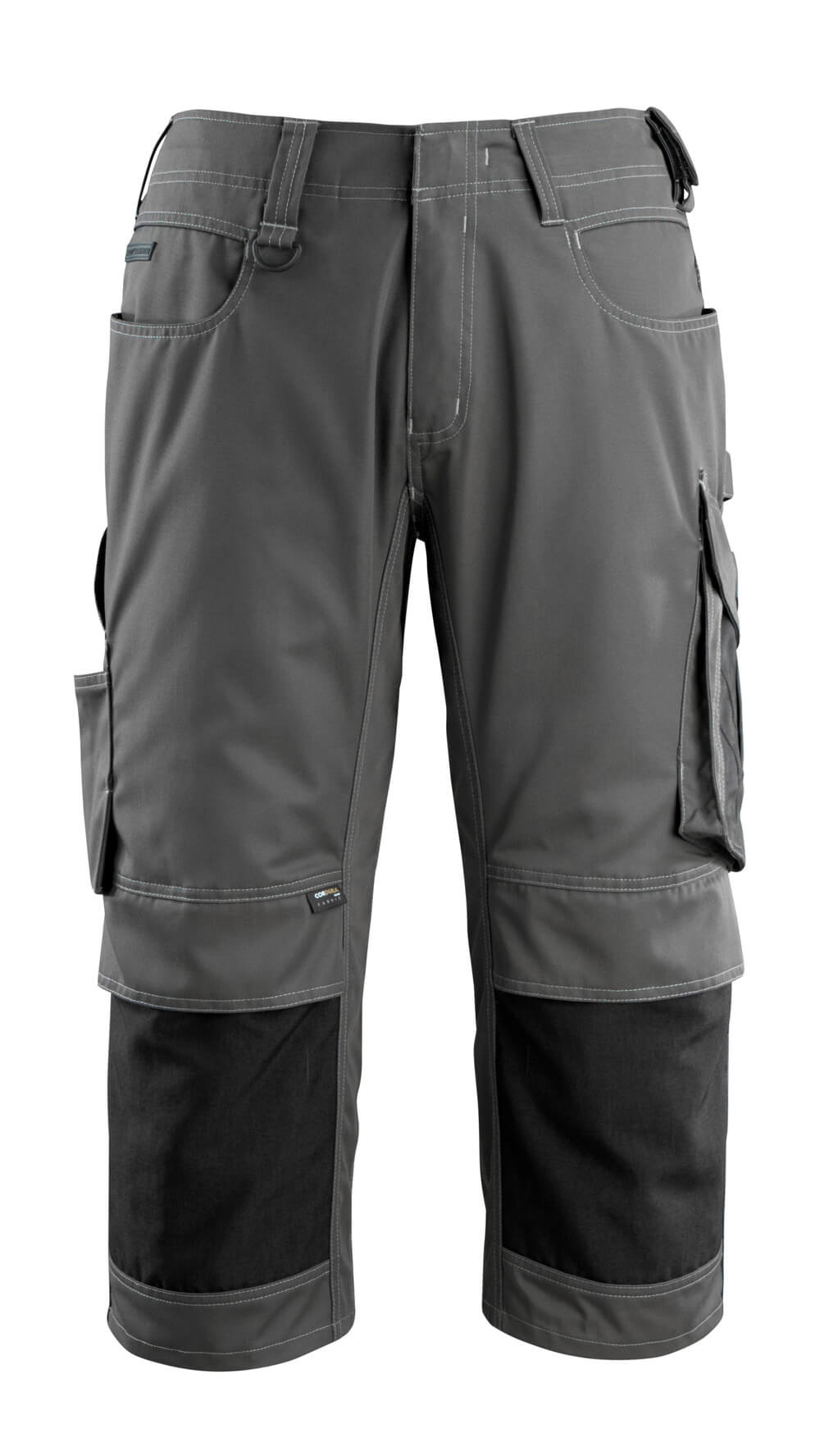 MASCOT® Altona Dreiviertel-Hose mit Knietaschen 14149-442 Dunkelanthrazit/Schwarz