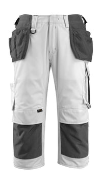 MASCOT® Lindau Dreiviertel-Hose mit Hängetaschen 14349-442 Weiß/Dunkelanthrazit