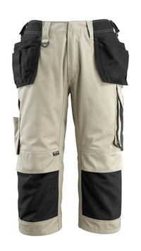 MASCOT® Lindau Dreiviertel-Hose mit Hängetaschen 14349-442 Hellkhaki/Schwarz