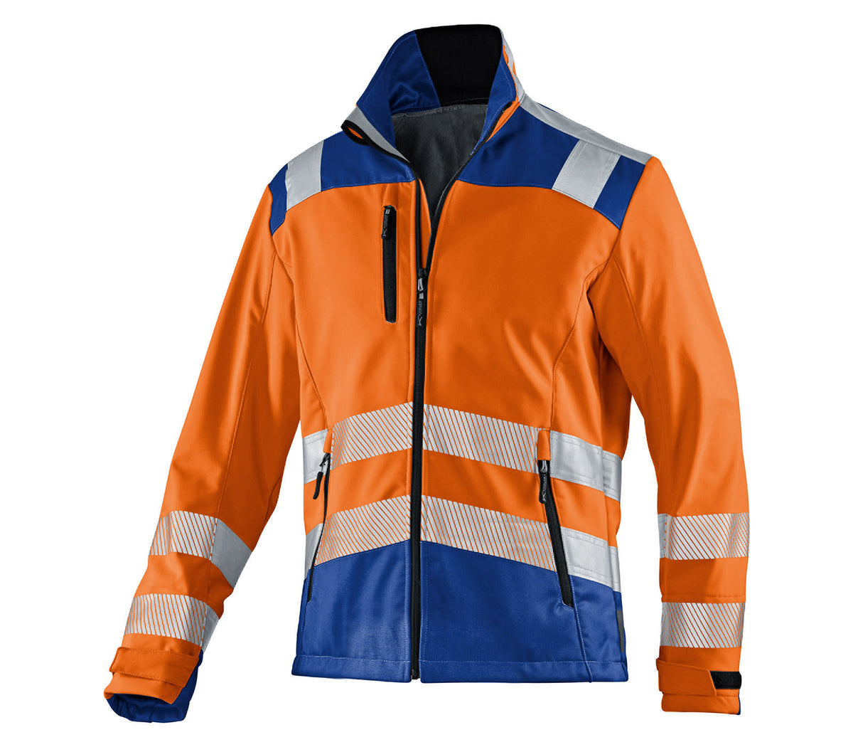 KÜBLER REFLECTIQ Softshell Jacke PSA 2 1507 8427 warnorange/kbl.blau