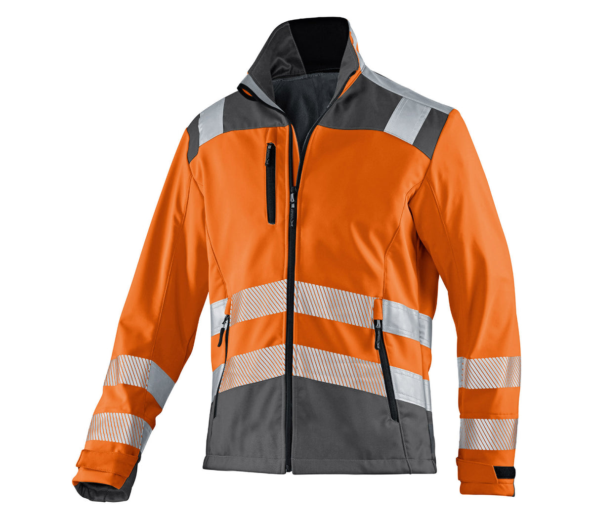KÜBLER REFLECTIQ Softshell Jacke PSA 2 1507 8427 warnorange/anthrazit