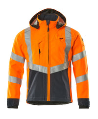 MASCOT® Blackpool Softshelljacke 15502-246 Hi-vis Orange/Schwarzblau