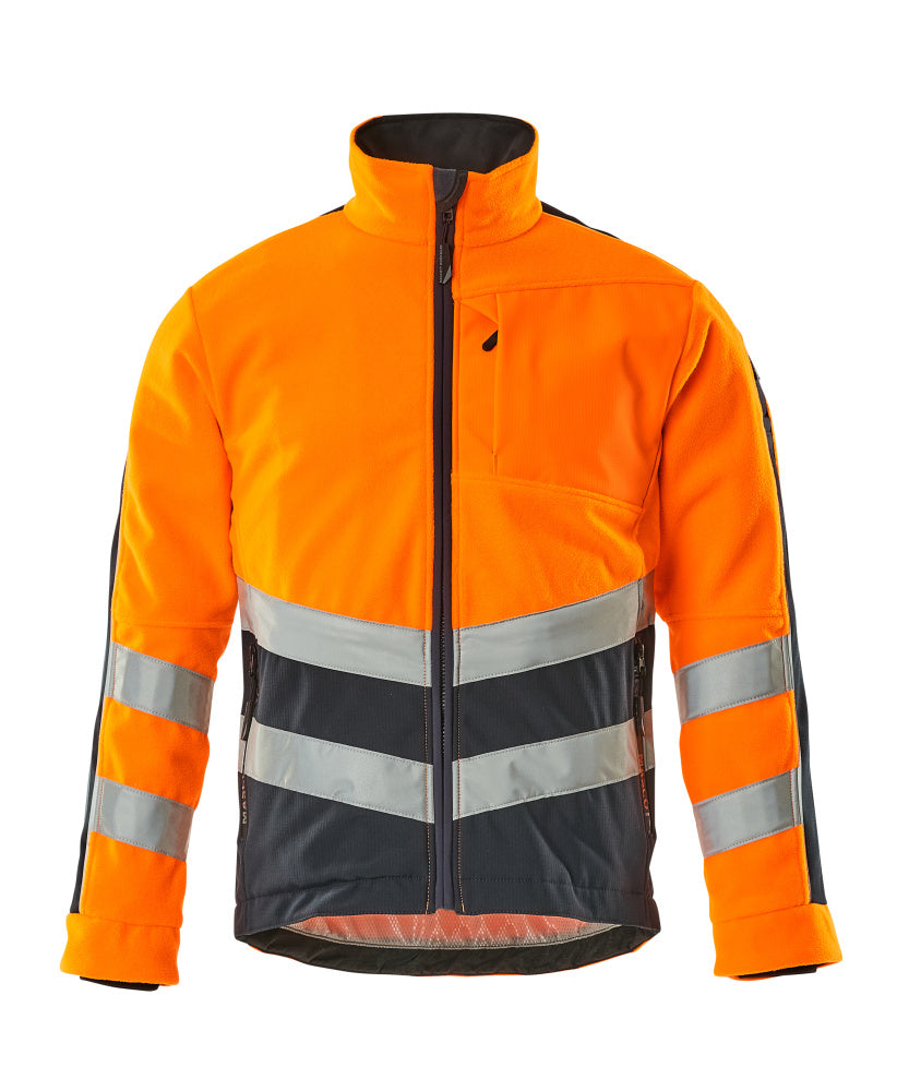 MASCOT® Sheffield Fleecejacke 15503-259 Hi-vis Orange/Schwarzblau