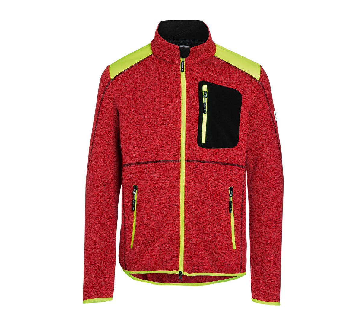 KÜBLER FOREST Strickjacke LIGHT 1550 6335 rot/warngelb