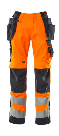 MASCOT® Wigan Hose mit Hängetaschen 15531-860 Hi-vis Orange/Schwarzblau
