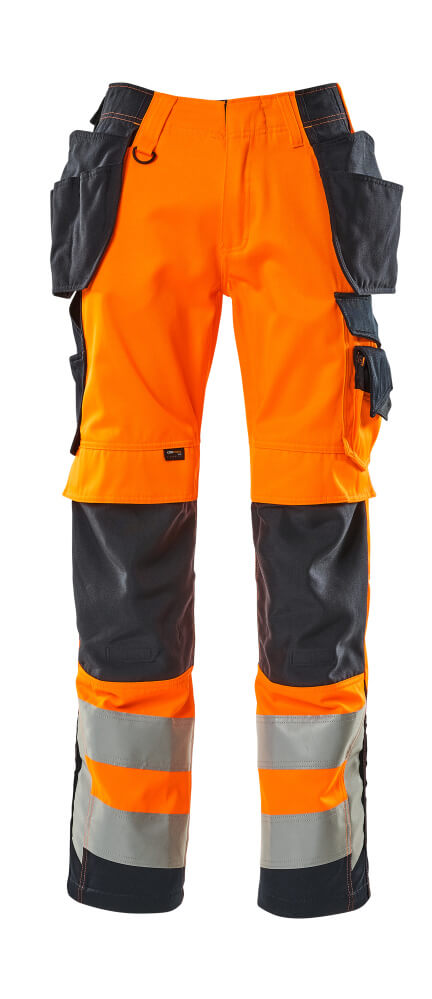 MASCOT® Wigan Hose mit Hängetaschen 15531-860 Hi-vis Orange/Schwarzblau