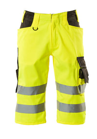 MASCOT® Luton Shorts, lang 15549-860 Hi-vis Gelb/Dunkelanthrazit