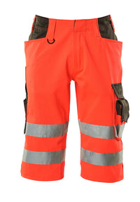 MASCOT® Luton Shorts, lang 15549-860 Hi-vis Rot/Dunkelanthrazit
