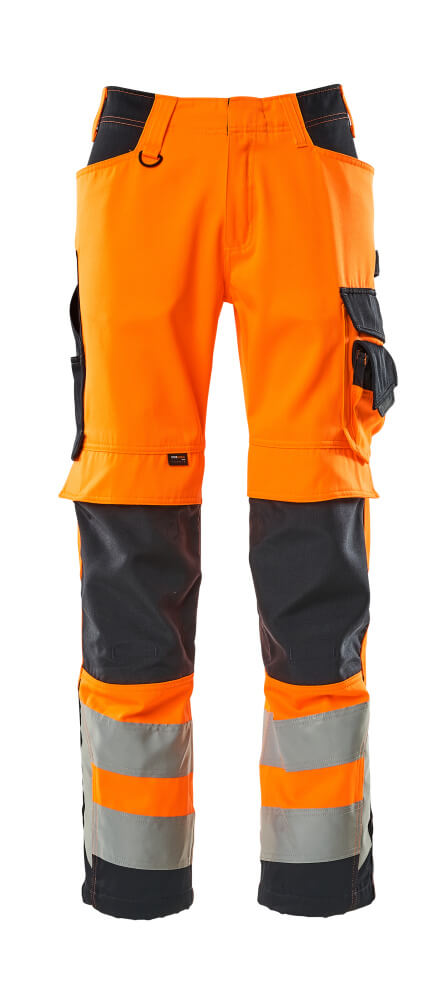 MASCOT® Kendal Hose mit Knietaschen 15579-860 Hi-vis Orange/Schwarzblau
