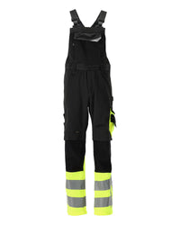 MASCOT® Sunderland Latzhose mit Knietaschen 15669-860 Schwarz/Hi-vis Gelb