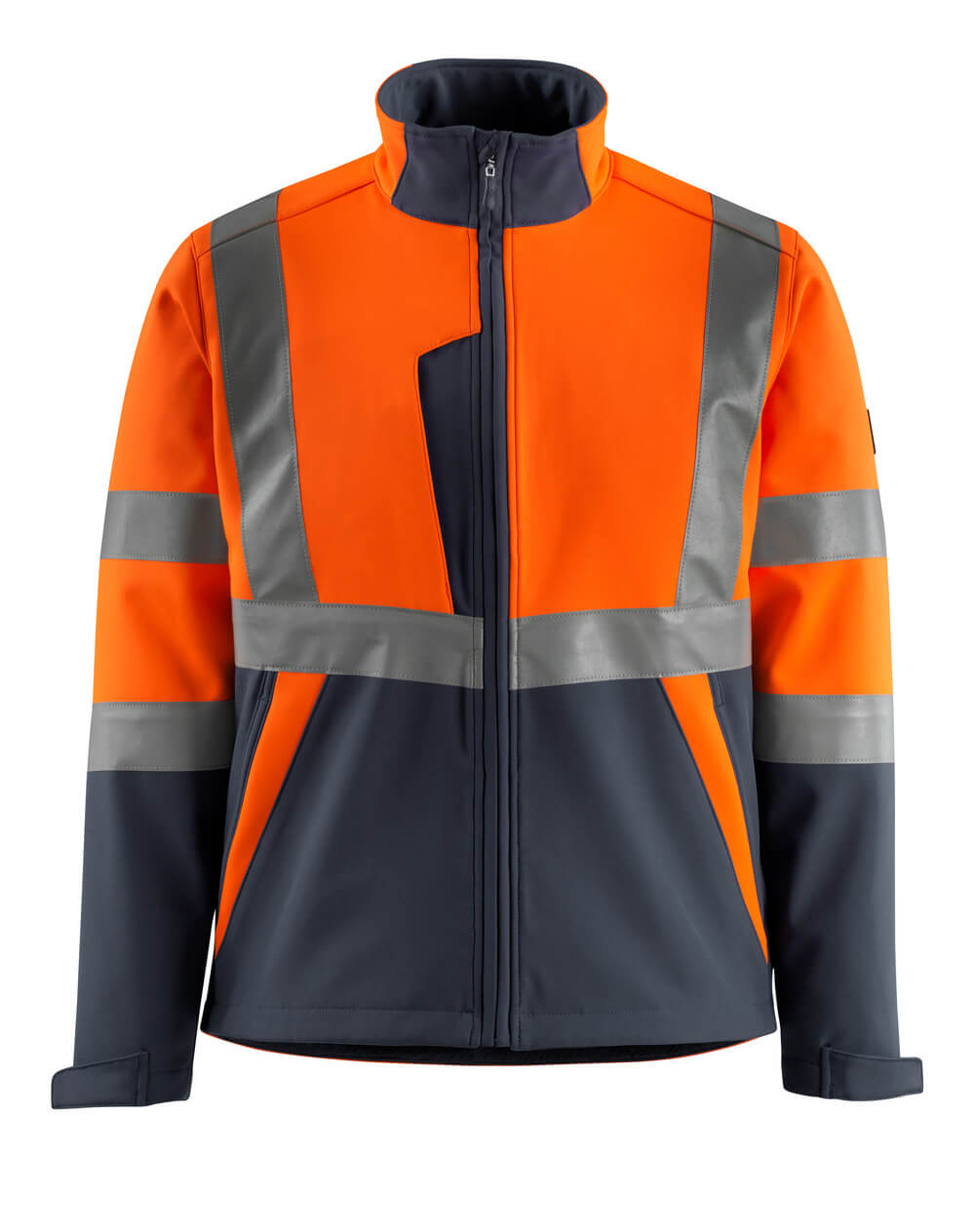 MASCOT® Kiama Softshelljacke 15902-253 Hi-vis Orange/Schwarzblau