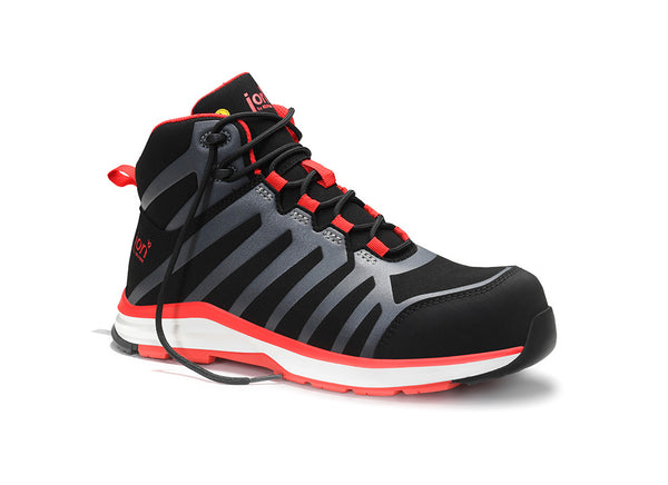 ELTEN jo_RAPID black-red Mid ESD S3S – Sicherheitsschnürstiefel