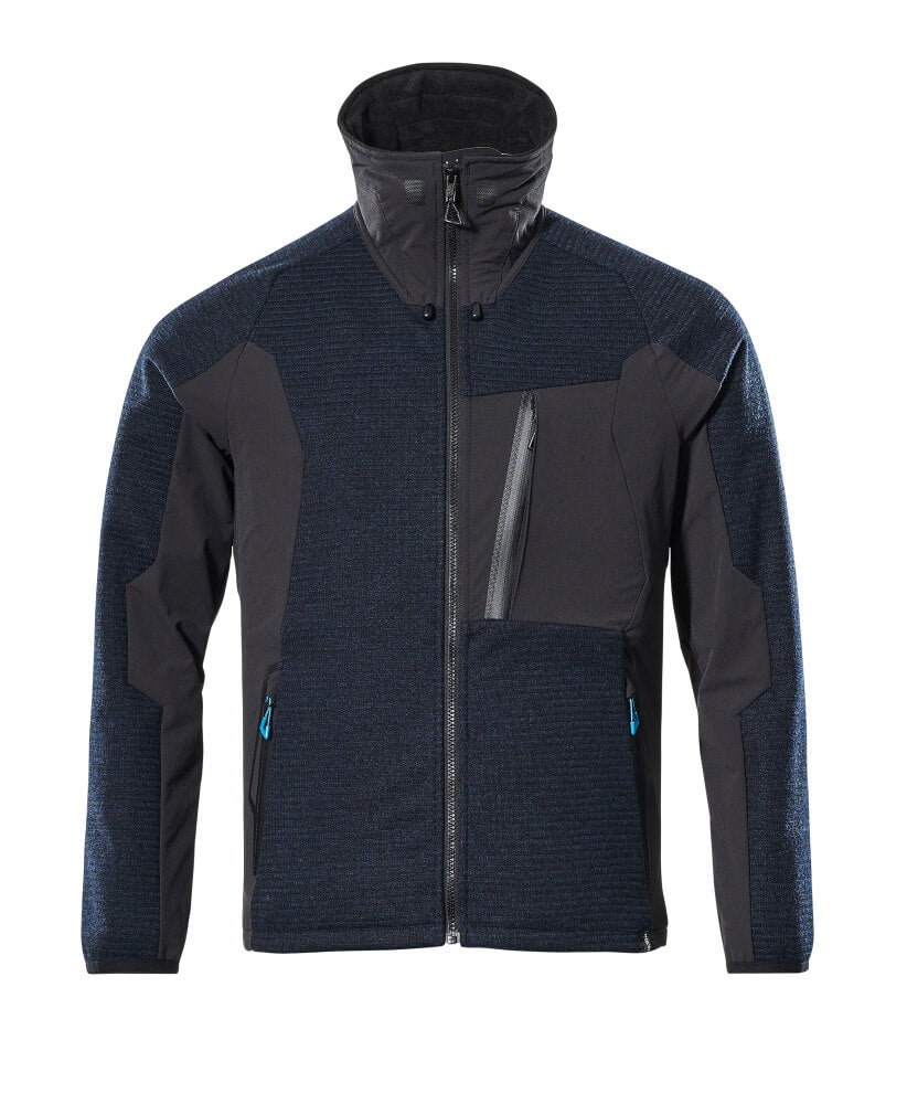 MASCOT® Strickjacke mit Reißverschluss 17105-309 Schwarzblau/Schwarz