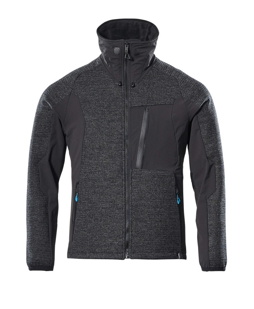MASCOT® Strickjacke mit Reißverschluss 17105-309 Schwarz