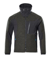 MASCOT® Strickjacke mit Reißverschluss 17105-309 Moosgrün/Schwarz