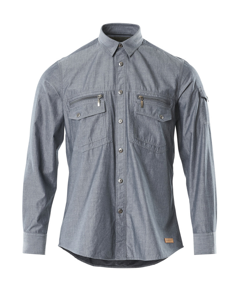 MASCOT® Norwood Hemd 17304-325 Gewaschener dunkelblauer Denim