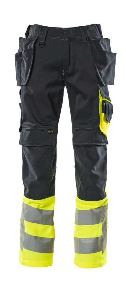 MASCOT® Hose mit Hängetaschen 17531-860 Schwarzblau/Hi-vis Gelb
