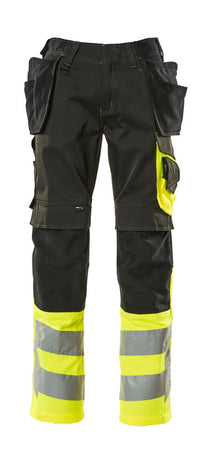 MASCOT® Hose mit Hängetaschen 17531-860 Schwarz/Hi-vis Gelb