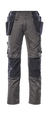 MASCOT® Kassel Hose mit Hängetaschen 17631-442 Dunkelanthrazit/Schwarz