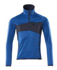 MASCOT® Fleecejacke mit kurzem Reißverschluss 18003-316 Azurblau/Schwarzblau