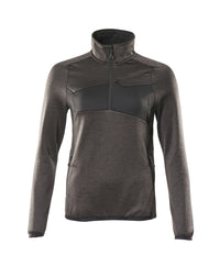 MASCOT® Fleecejacke mit kurzem Reißverschluss 18053-316 Dunkelanthrazit/Schwarz