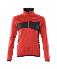 MASCOT® Fleecejacke mit kurzem Reißverschluss 18053-316 Verkehrsrot/Schwarz