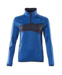 MASCOT® Fleecejacke mit kurzem Reißverschluss 18053-316 Azurblau/Schwarzblau