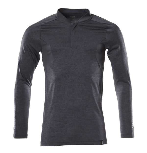 MASCOT® Polo-Shirt, Langarm 18081-810 Schwarzblau meliert