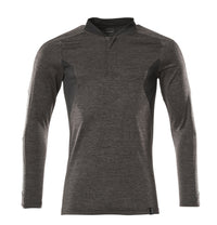 MASCOT® Polo-Shirt, Langarm 18081-810 Dunkelanthrazit  meliert/Schwarz