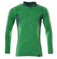 MASCOT® Polo-Shirt, Langarm 18081-810 Grasgrün  meliert/Grün