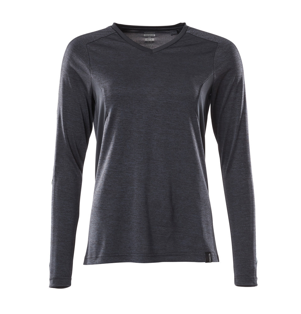 MASCOT® Langarmshirt 18091-810 Schwarzblau meliert