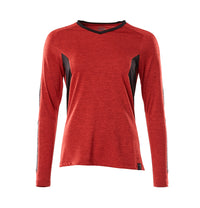 MASCOT® Langarmshirt 18091-810 Verkehrsrot meliert/Schwarz