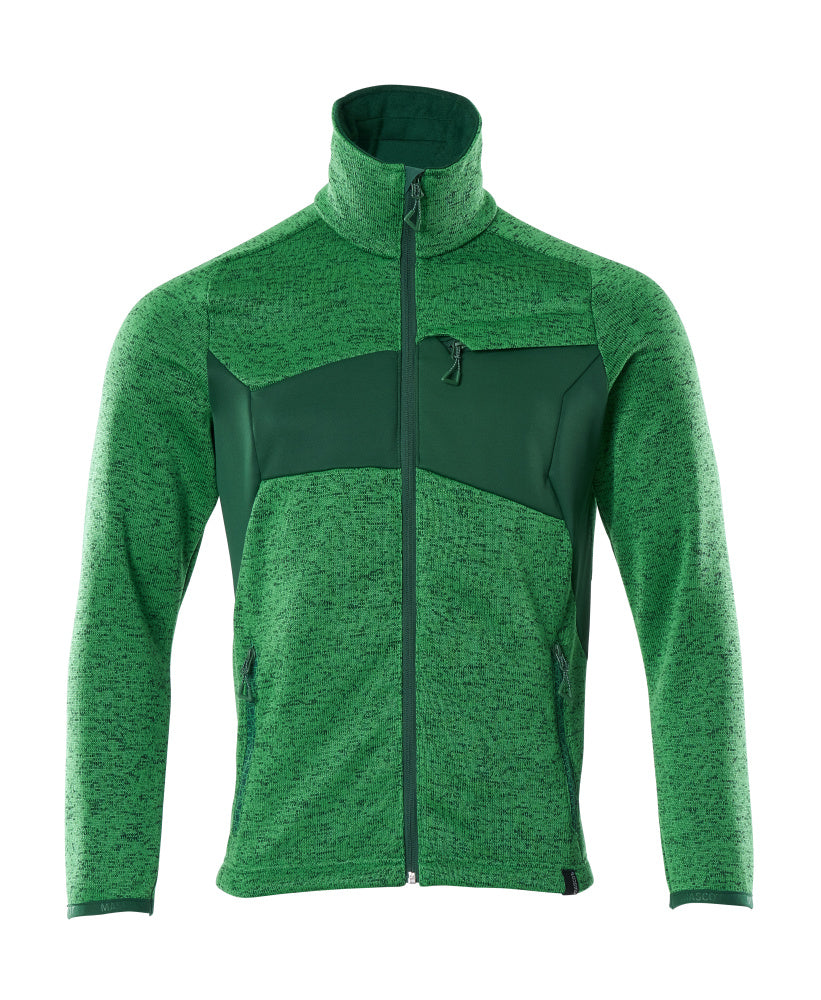 MASCOT® Strickpullover mit Reißverschluss 18105-951 Grasgrün/Grün