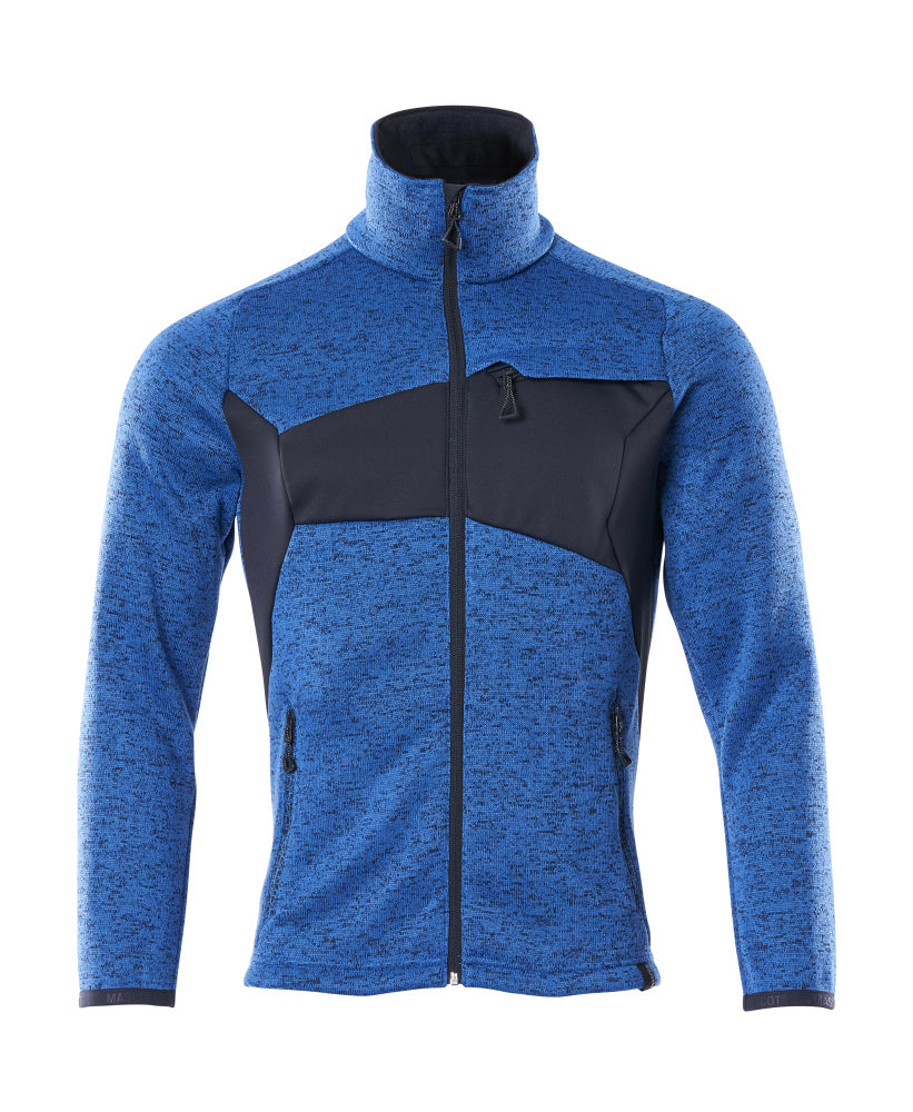 MASCOT® Strickpullover mit Reißverschluss 18105-951 Azurblau/Schwarzblau