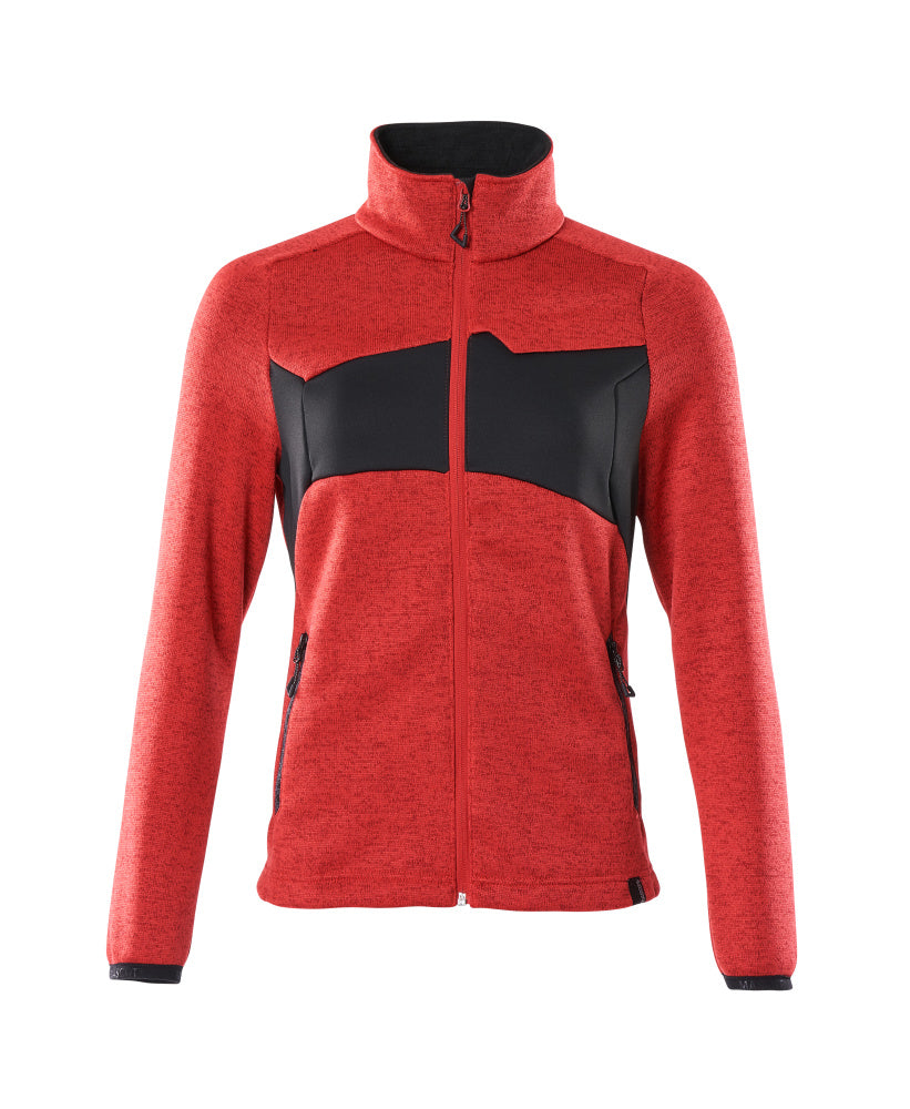 MASCOT® Strickpullover mit Reißverschluss 18155-951 Verkehrsrot/Schwarz
