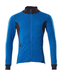MASCOT® Sweatshirt mit Reißverschluss 18484-962 Azurblau/Schwarzblau