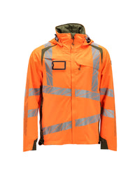 MASCOT® Hardshelljacke 19001-449 Hi-vis Orange/Moosgrün