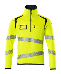 MASCOT® Strickpullover mit kurzem Reißverschluss 19005-351 Hi-vis Gelb/Schwarzblau